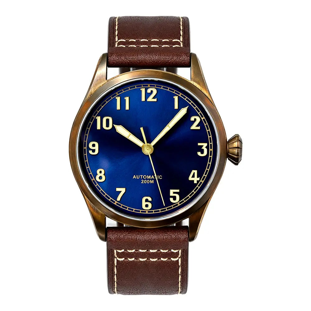 HORAE V Paddock Vesper blue-dial automatic watch, front view