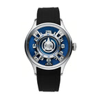 HORAE V Vantage Axial Cobalt blue-dial automatic watch, front view