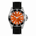 HORAE V Paddock Flare orange-dial automatic watch, front view