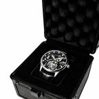 HORAE V Gravitas Openwork Silver Black watch in black presentation box