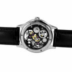 HORAE V Gravitas Openwork Silver Black exhibition caseback and mechanical movement
