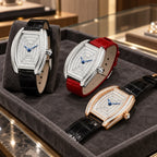 HORAE V × TIELBO Ethereal Poise T302L three colorways boutique display scene
