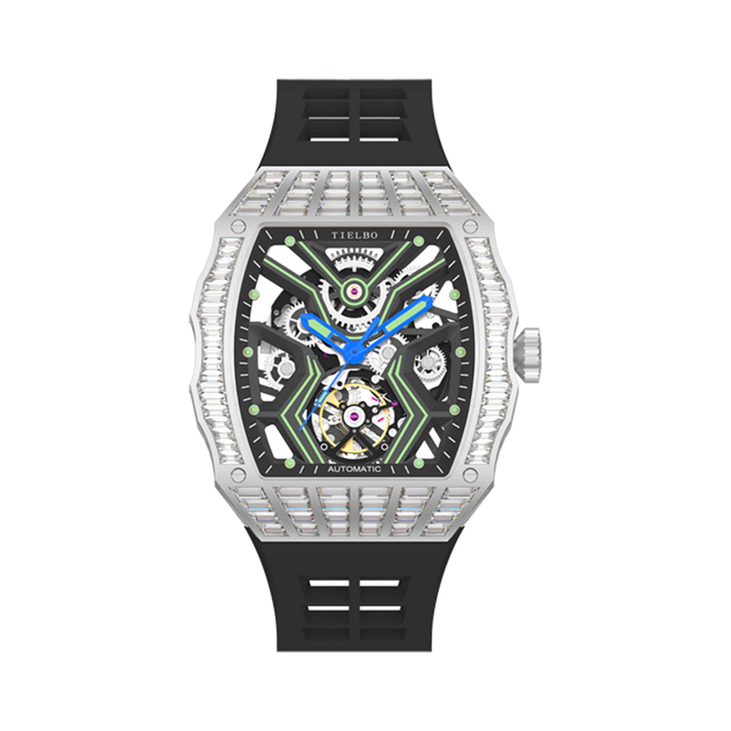 horae-v-tielbo-avant-pulse-t305m Platinum Tone / Silver Accents / Black