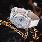 HORAE V × TIELBO Starlit Reverie T811L platinum white strap chain macro lifestyle scene
