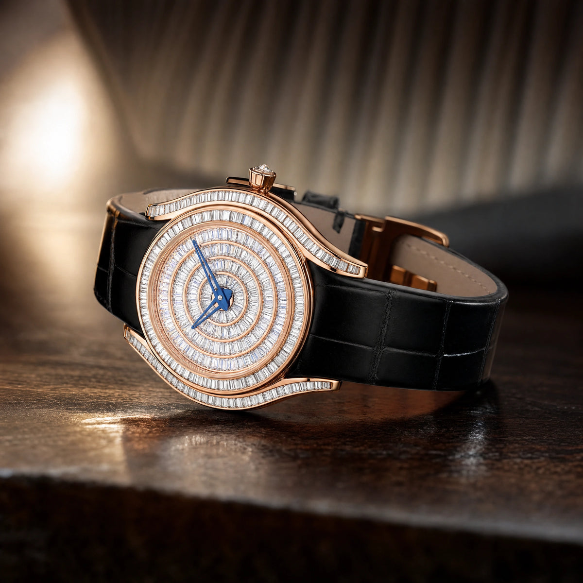 A Refined 32.3 × 38 mm Profile Keeps the Statement Elegantly Proportioned
