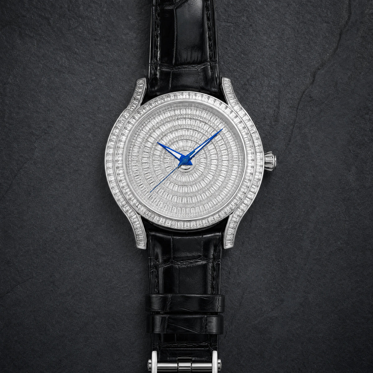 Distinct Crystal Counts Give Each Case Finish Its Own Visual Character
