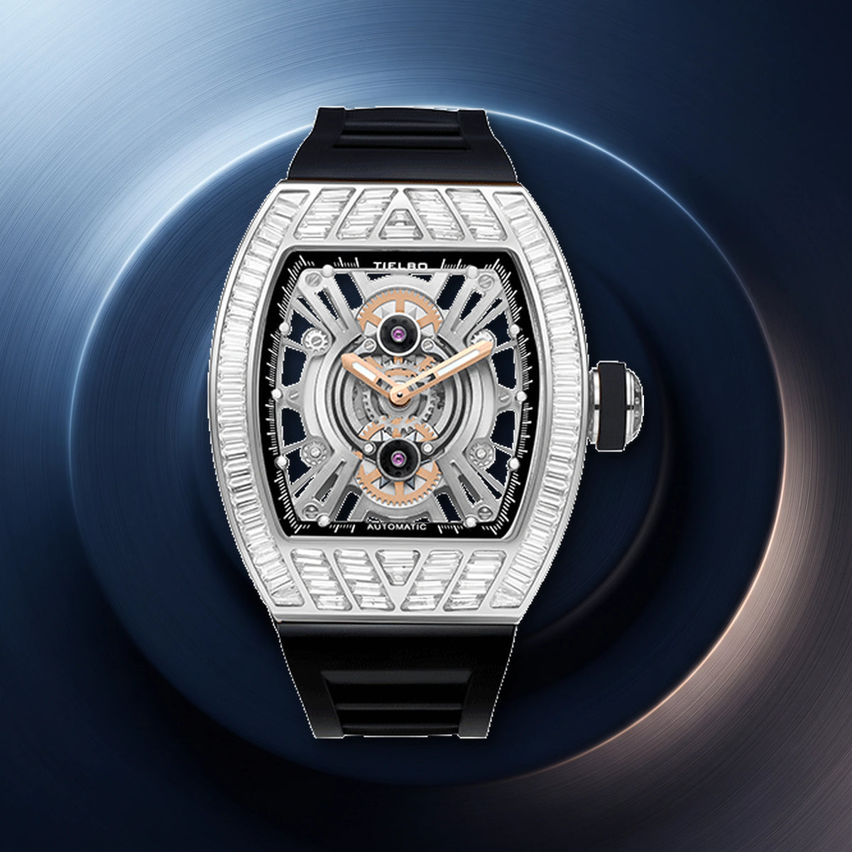 368 Hand-Set Crystal Elements Intensify the Sculpted Tonneau Architecture