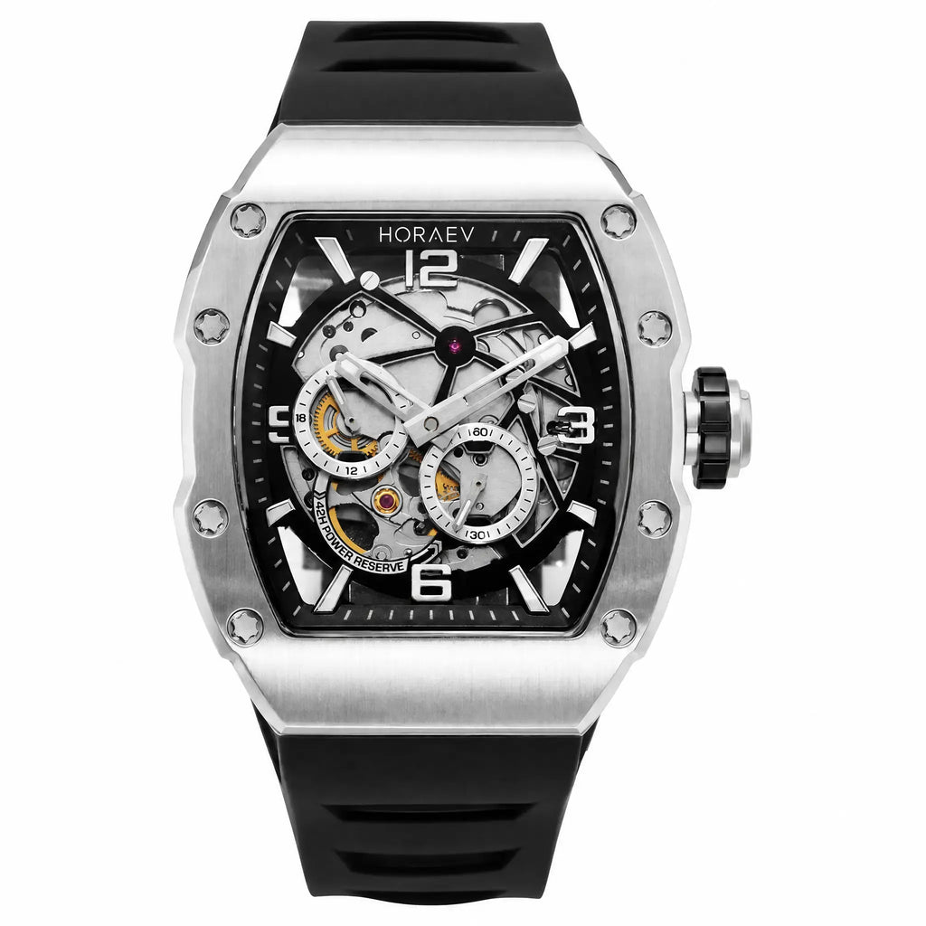 HORAE V Vantage Vector Nocturne skeleton watch, front view
