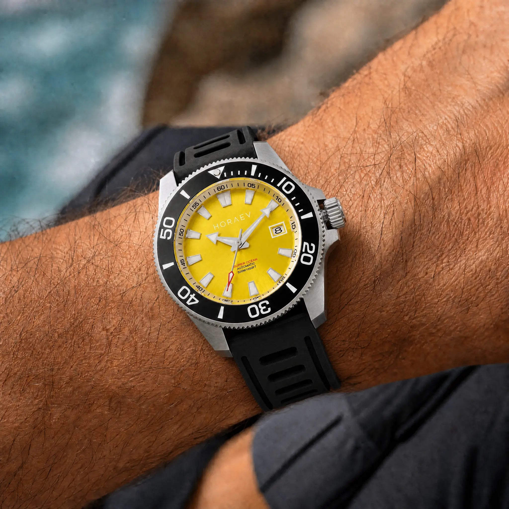 HORAE V Paddock Signal watch worn on wrist