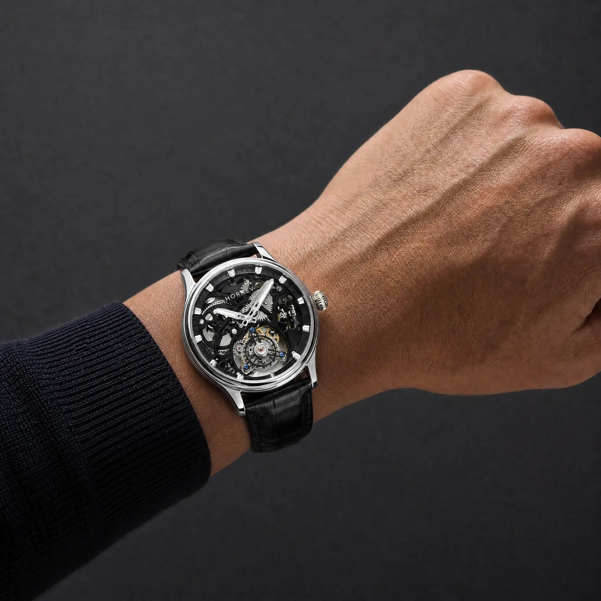 HORAE V Gravitas Openwork-Silver Black