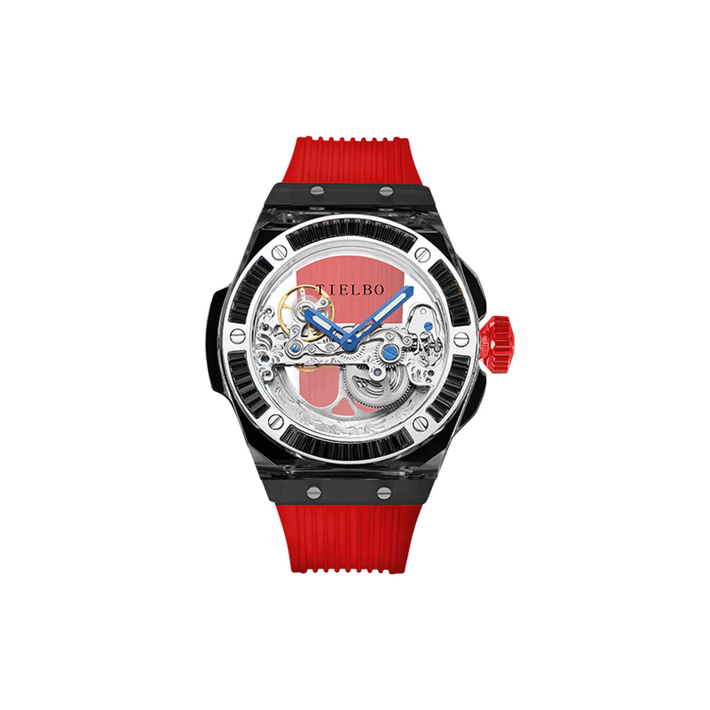 TIELBO T711M6B6G1 watch, front view on white background