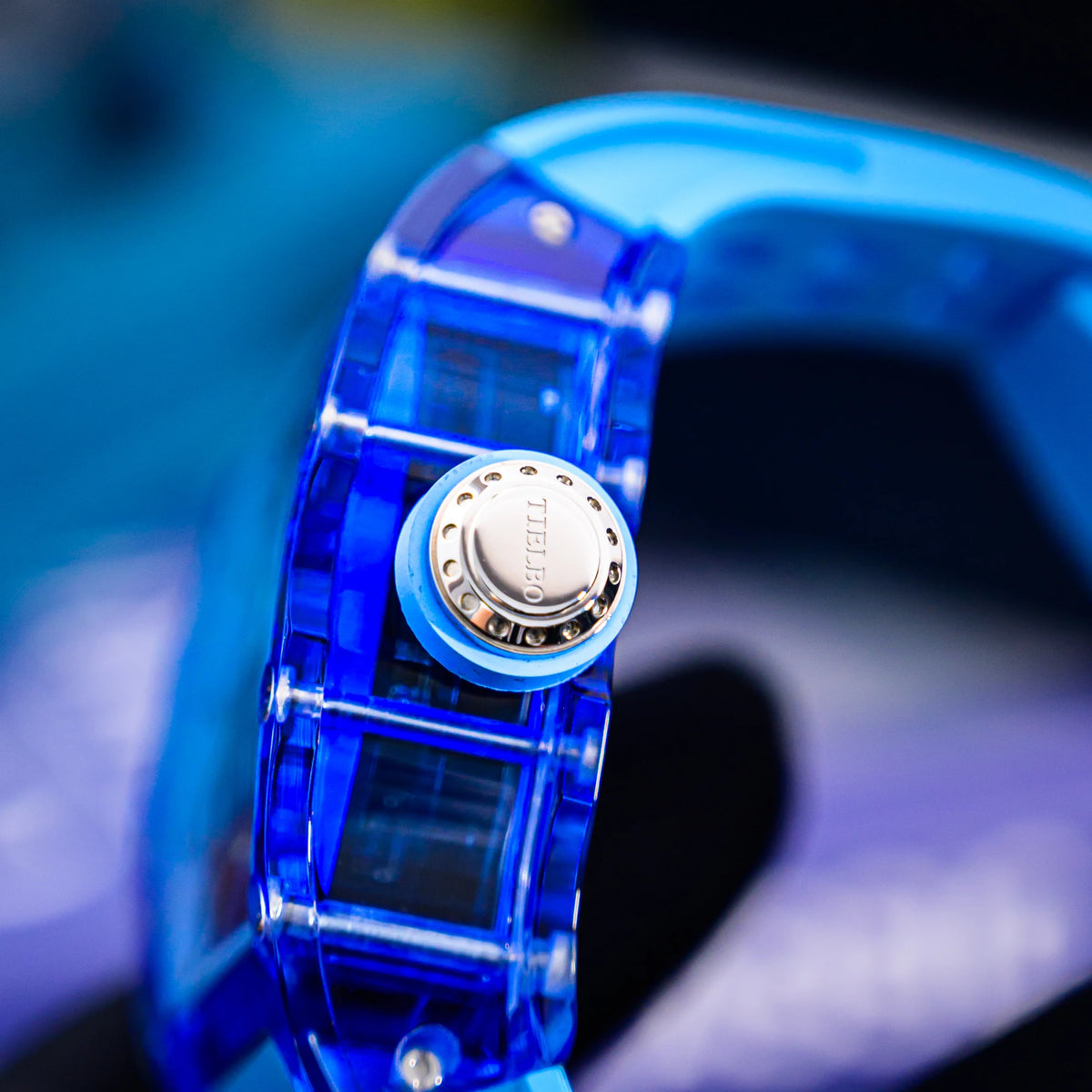 T816 crystal glass tourbillon lifestyle scene 3