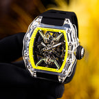 T816 crystal glass tourbillon lifestyle scene 5