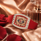 HORAE V × TIELBO Radiant Tempest T827L watch with satin roses and perfume