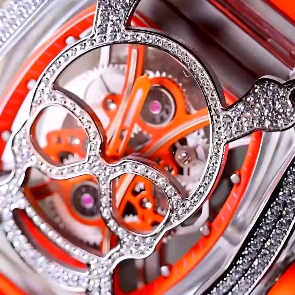 T828M orange mechanical detail scene