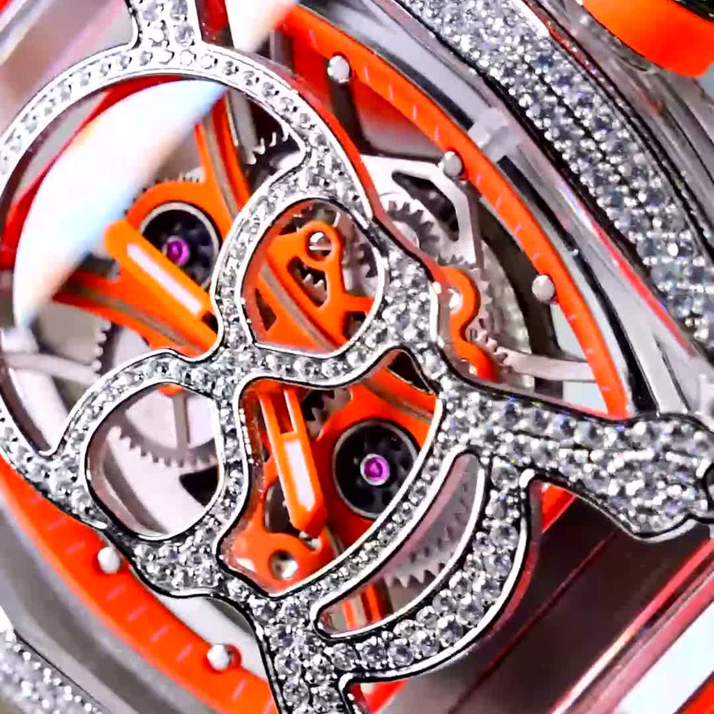 T828M orange mechanical close-up scene